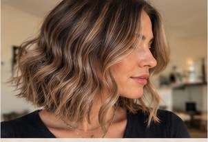 Caramel Balayage on Brown Hair